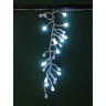 Новогодняя светодиодная гирлянда гроздь ягод холодный свет, 8 функций, 130 ламп, 120 см 84995